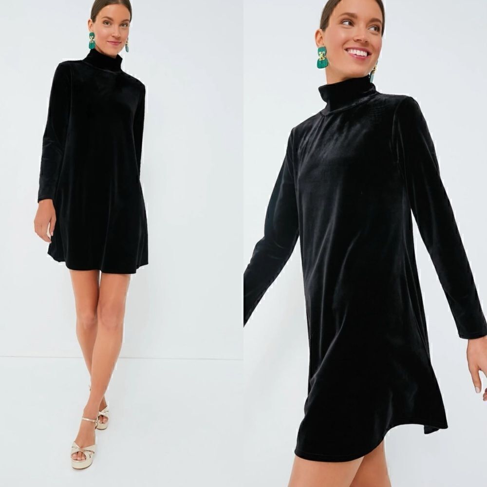 NEW Pomander Place Tuckernuck Black Velvet Mottershead Dress